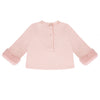 AW24 Little A GIGI Baby Pink Faux Fur Bear Short Set