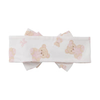 Little A GLORY Snow White Bear Print Bow Headband