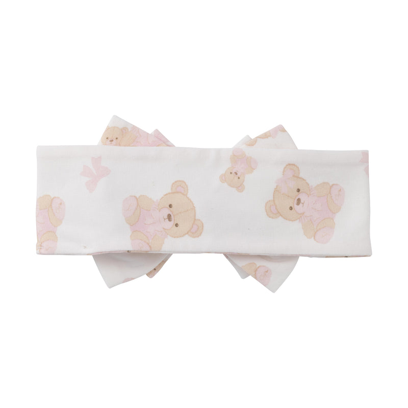 Little A GLORY Snow White Bear Print Bow Headband