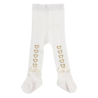 Little A GLADYS Snow White Diamanté Bear Tights