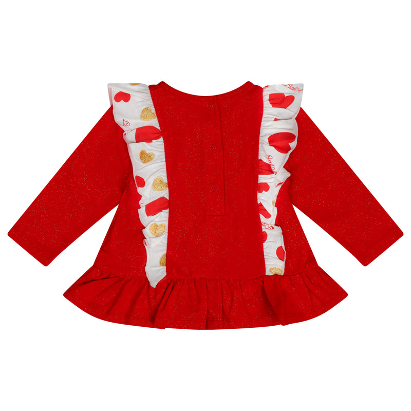 Little A HOLLY Red Heart Print Legging Set