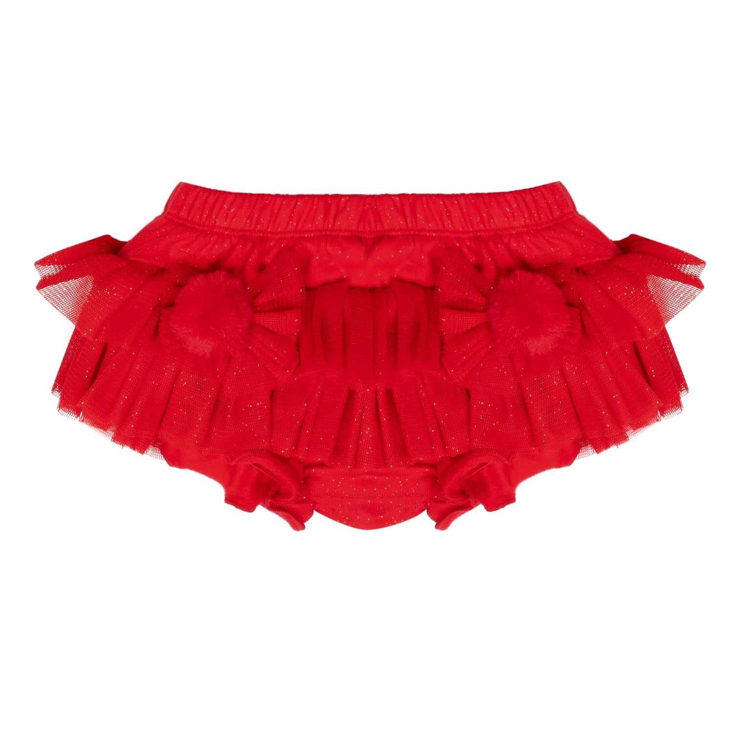 Little A HEIDI Snow White Pom Pom Tulle Jam Pant Set
