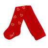 Little A HAZEL Red Diamanté Heart Tights