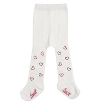 Little A HAZEL Snow White Diamanté Heart Tights