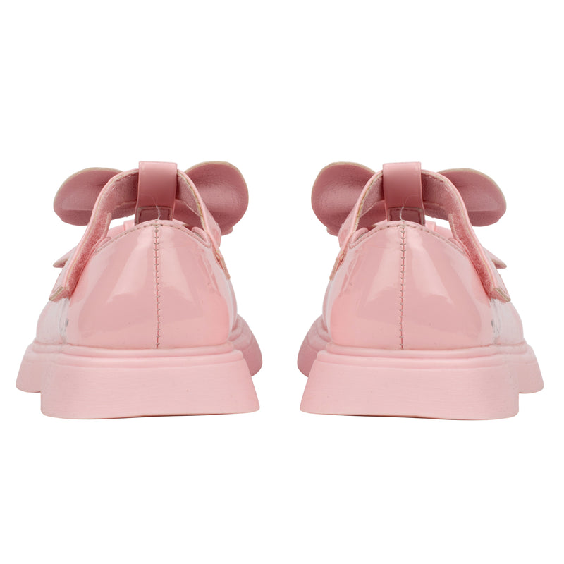 Little A BEAU Pink Fairy Double Bow Shoes