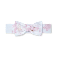 SS25 Little A AVA White & Pink Bunny Print Bow Headband