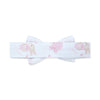 SS25 Little A AVA White & Pink Bunny Print Bow Headband