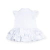 SS25 Little A BEAU White Logo Frill Tennis Dress