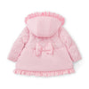 AW25 Little A KAIA Pink Hearts Bow Frill Coat