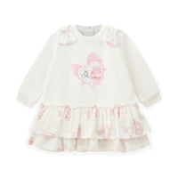 AW25 Little A JULIET White & Pink Cupcake Print Frill Dress