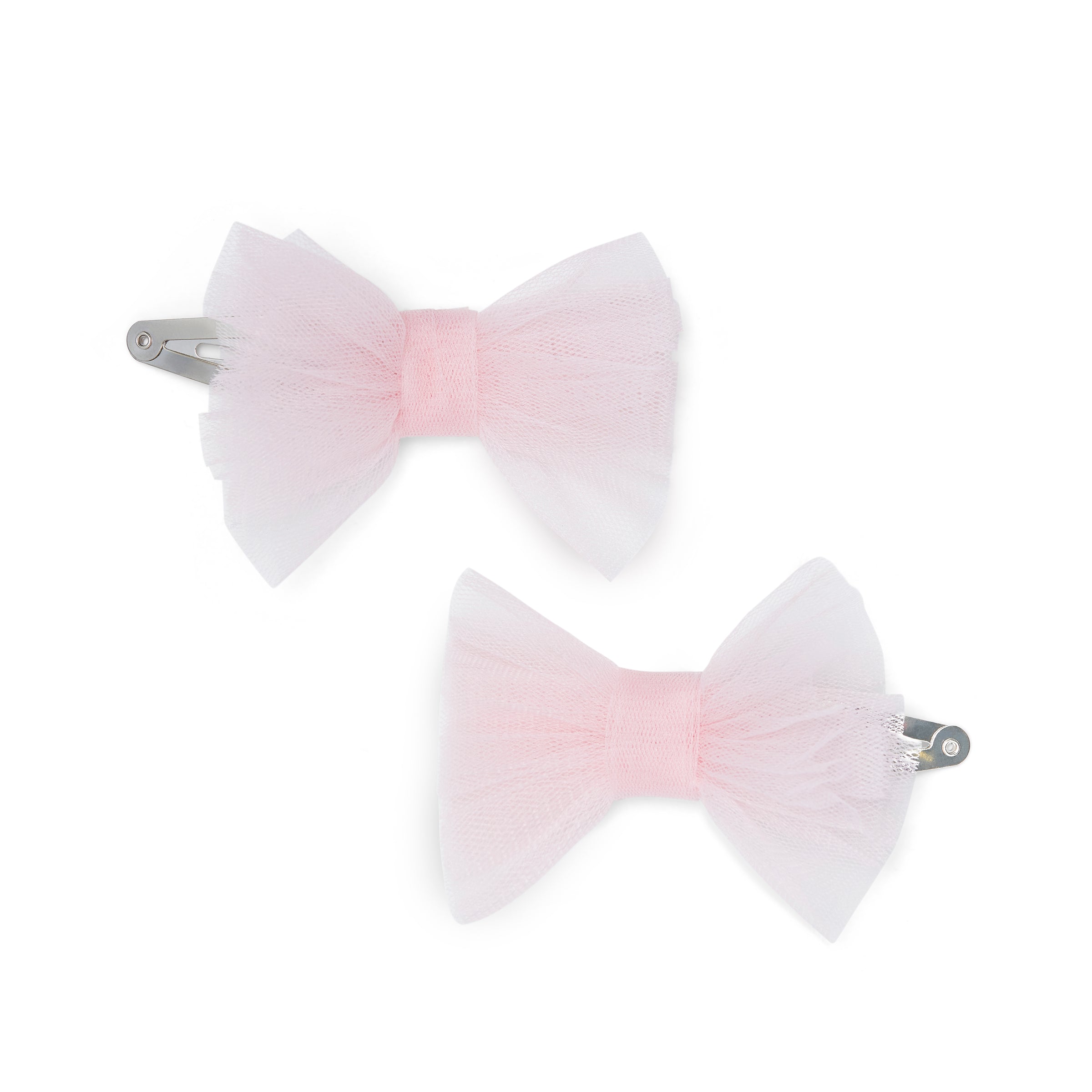 AW25 Little A KAYLEE Pink Tulle Bow Hair Clips
