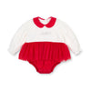 PREORDER AW25 Little A KIMBERLY Red & White Tulle Logo Romper