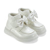 AW25 Little A BOWE White Bow Boots