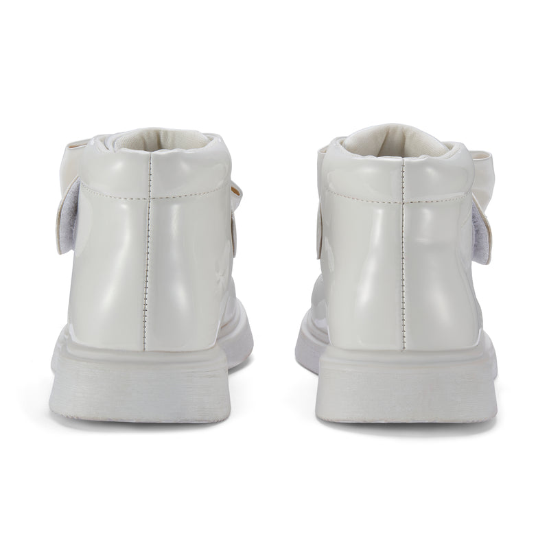 AW25 Little A BOWE White Bow Boots