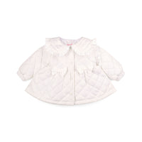 PREORDER SS26 Little A PENELOPE White Quilted Bows Collar Jacket