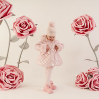 Little A Girls DOLLY Pink Quilted Coat