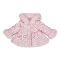 Little A Girls DOLLY Pink Quilted Coat