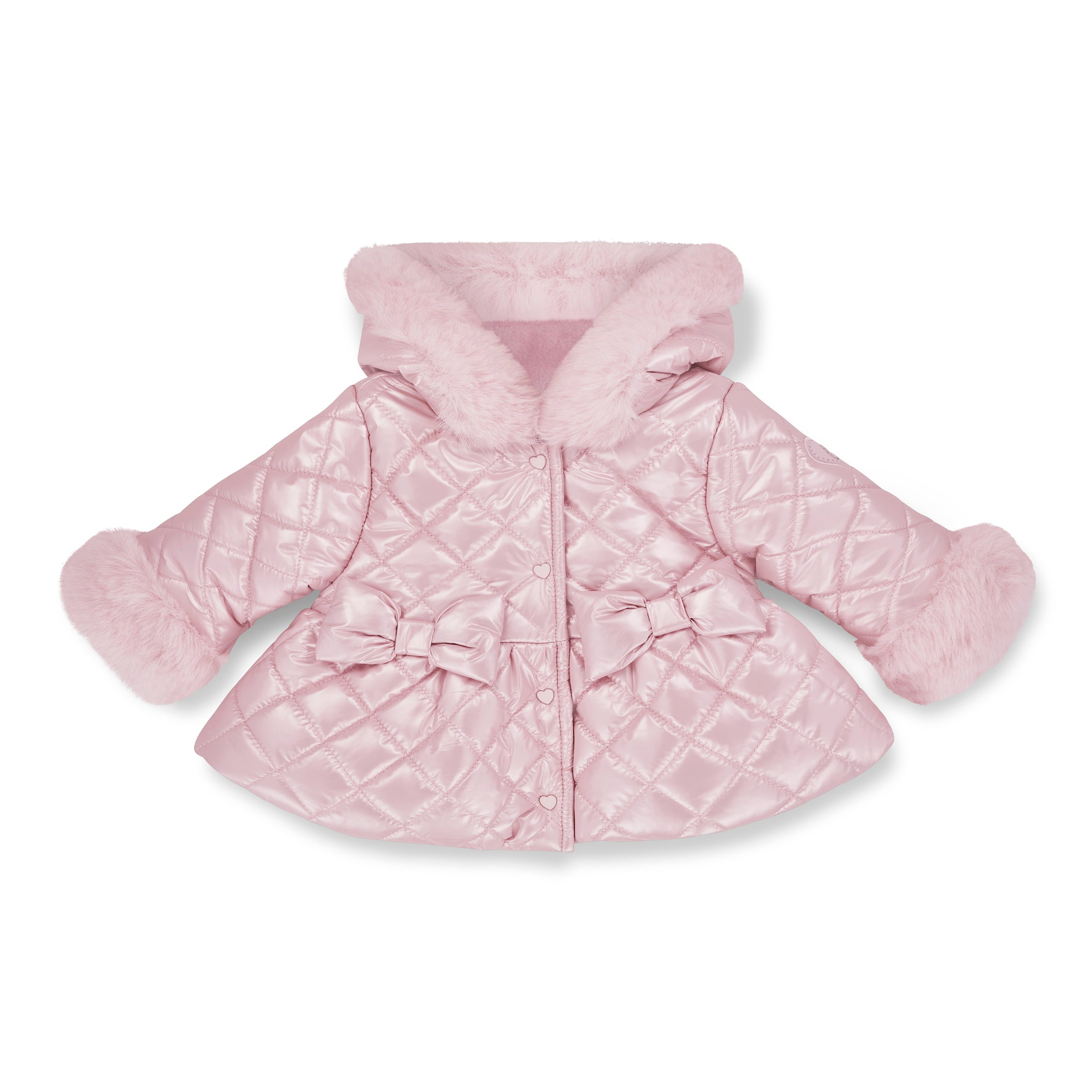 Little A Girls DOLLY Pink Quilted Coat