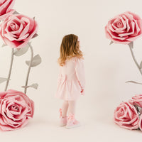 Little A Girls DREAM Pink Faux Fur Initial Dress