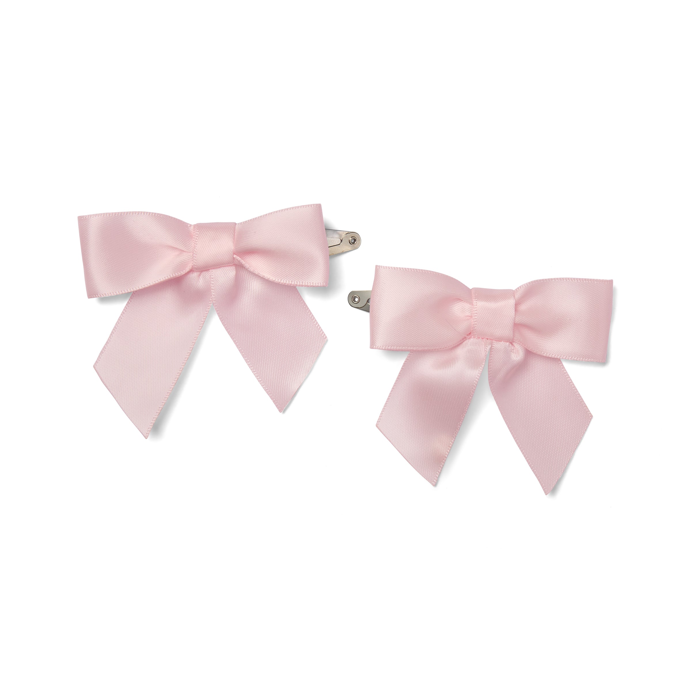 Little A Girls DENVER Pink Satin Bow Hair Clips
