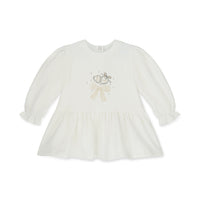 Little A Girls DELILAH White Bow Dress