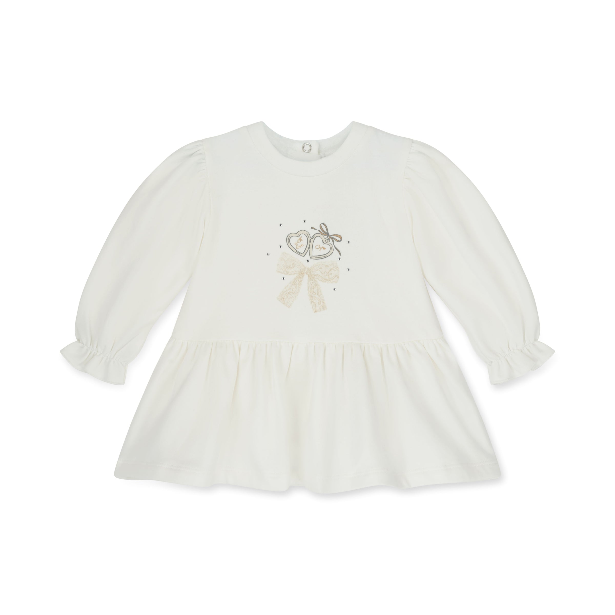 Little A Girls DELILAH White Bow Dress