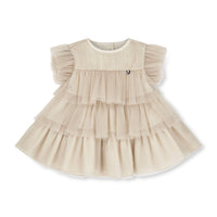 Little A Girls ELLA Beige Tulle Dress