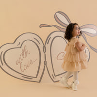 Little A Girls ELLA Beige Tulle Dress