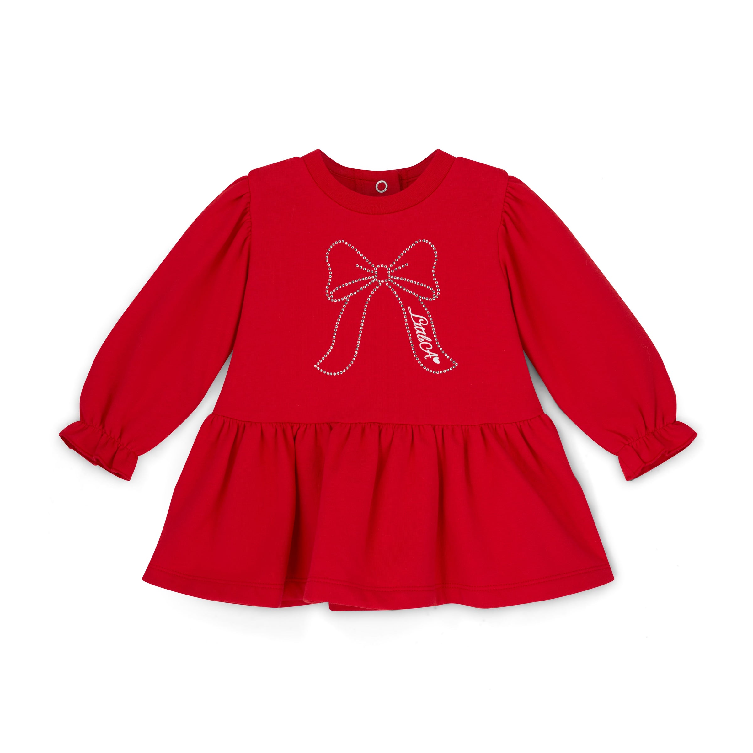 Little A Girls ESME Red Bow Dress