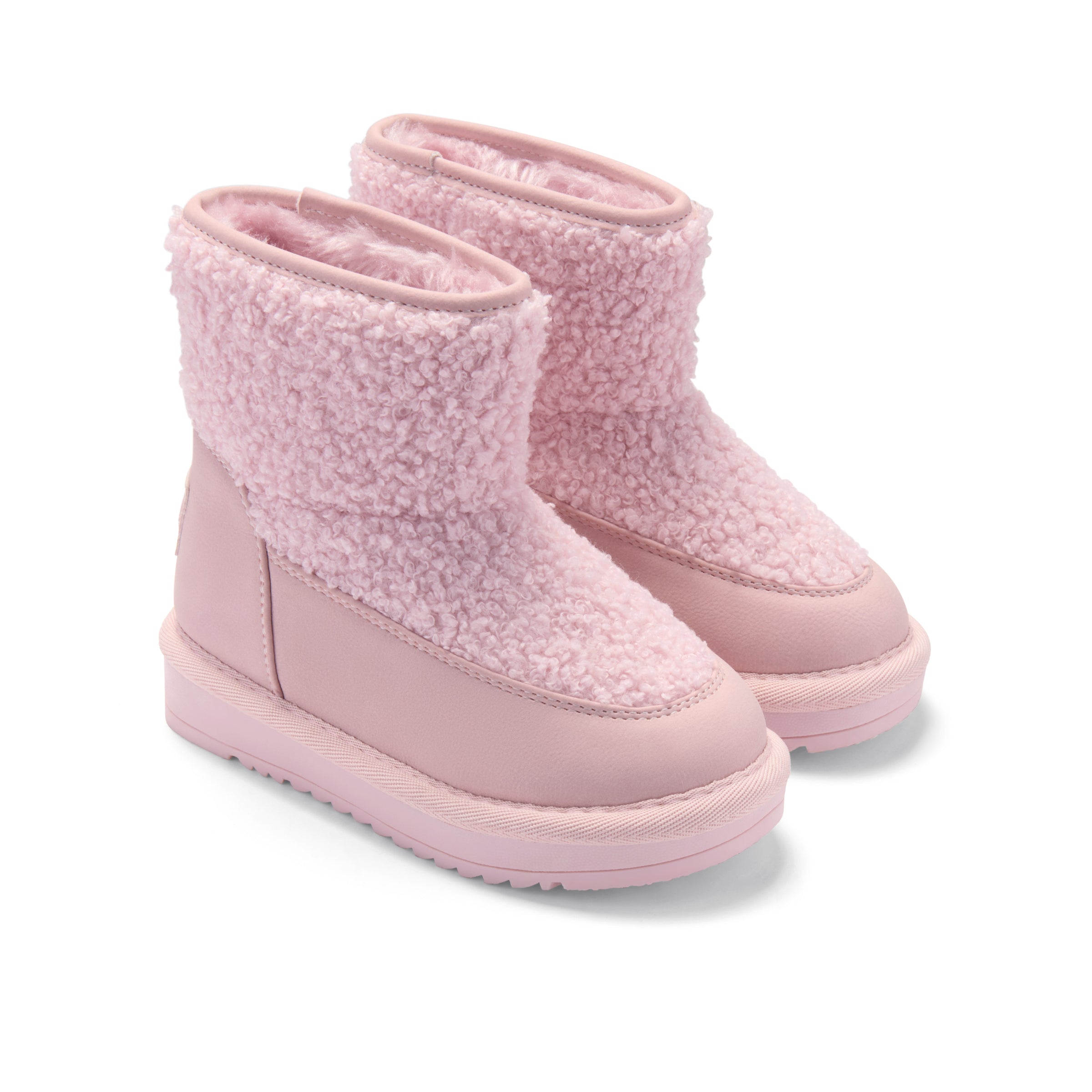 Little A Girls TEDDIE Pink Boucle Boots