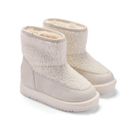 Little A Girls TEDDIE White Boucle Boots