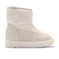 Little A Girls TEDDIE White Boucle Boots