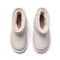 Little A Girls TEDDIE White Boucle Boots