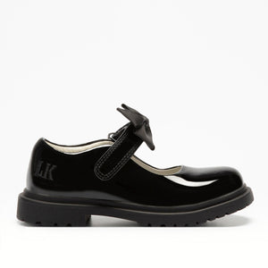 Lelli Kelly MAISIE Black Patent Leather Bow School Shoes
