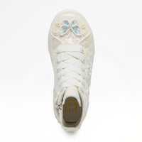 SS26 Lelli Kelly White Butterfly Floral Hi Tops