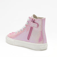 SS26 Lelli Kelly Pink & White Butterfly Floral Hi Tops