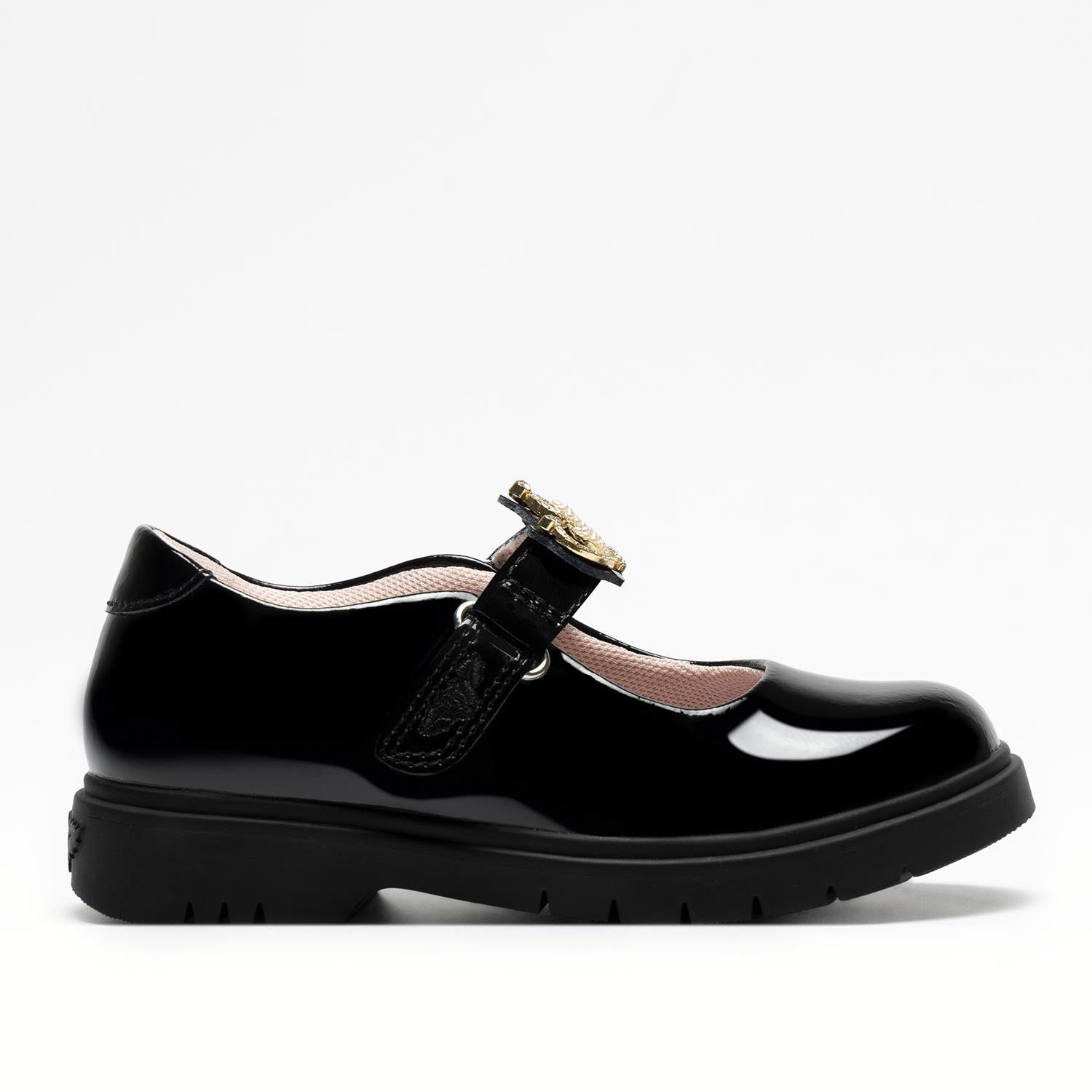 AW25 Lelli Kelly VICTORIA Black Patent Leather School Shoes