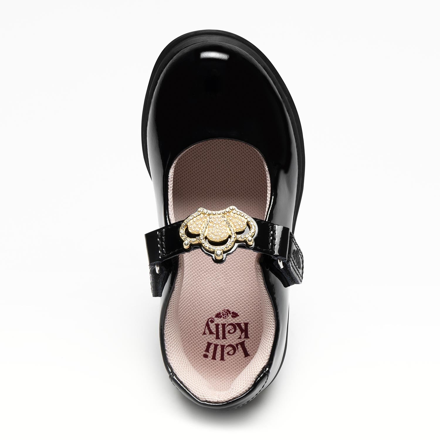 AW25 Lelli Kelly VICTORIA Black Patent Leather School Shoes