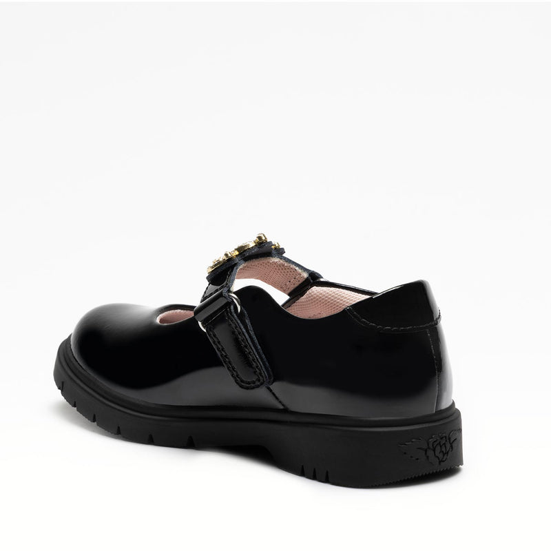 AW25 Lelli Kelly VICTORIA Black Patent Leather School Shoes