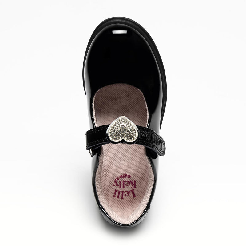 AW25 Lelli Kelly ZOEY Black Patent Leather School Shoes