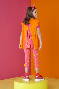 ADee MOANA Bright Orange Tape Legging Set