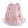 AW23 Daga Pink Triple Sequin Bows Tulle Dress