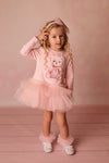 AW24 Daga Pink Teddy Bear Tulle Dress