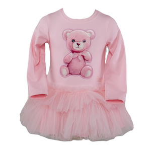 AW24 Daga Pink Teddy Bear Tulle Dress