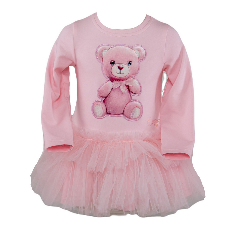 AW24 Daga Pink Teddy Bear Tulle Dress