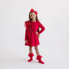 AW24 Daga Red Tulle Frill Dress