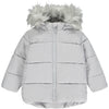 AW23 Mitch & Son NIKO Grey Faux Fur Padded Hooded Coat / Jacket