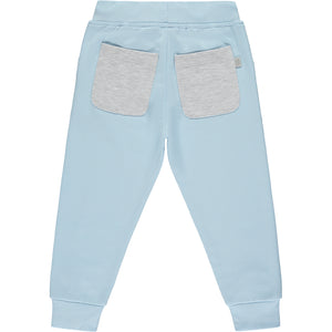AW23 Mitch & Son NATHAN Sky Blue & Grey Logo Hooded Tracksuit