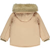 AW23 Mitch & Son OLIVER Hazelnut Beige Faux Fur Hooded Coat / Jacket