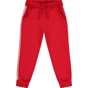 AW23 Mitch & Son OMAR Red & White Signature Tape Hooded Tracksuit